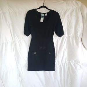 Anthropologie  Aphorism Black knit Dress.  Sz S